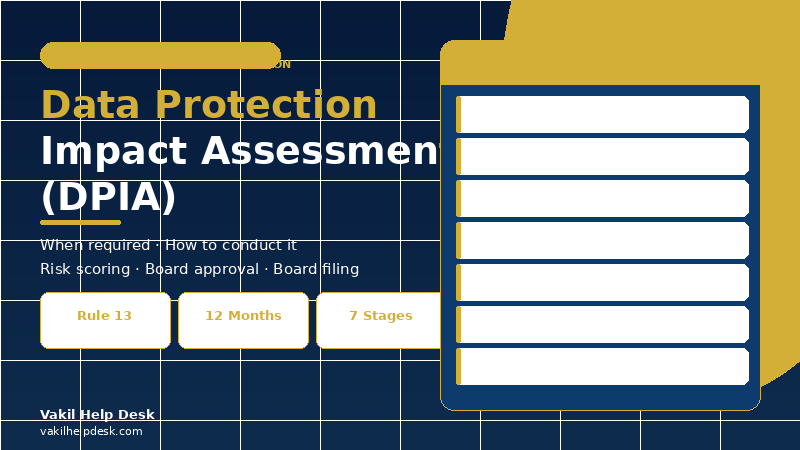 Data Protection Impact Assessment (DPIA) Under DPDPA: When & How to Do It