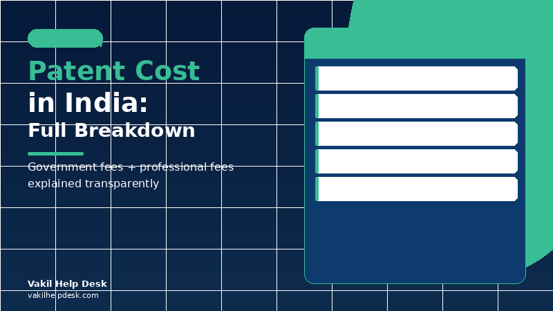 How Much Does a Patent Cost in India? Full Breakdown